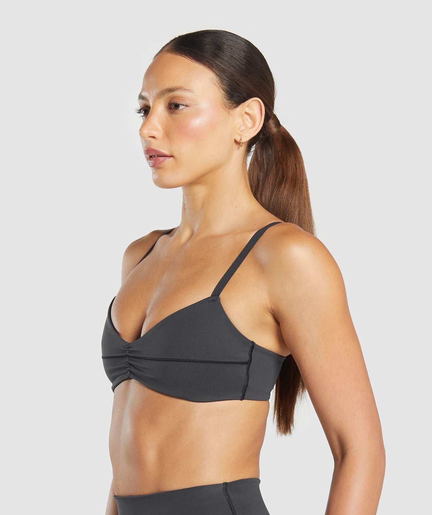 Gymshark Elevate Ruched Sports Bra - Black