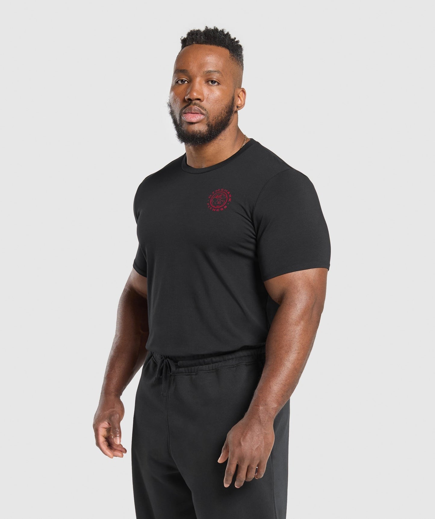 Gymshark Legacy T-Shirt - Black/Conditioning Red