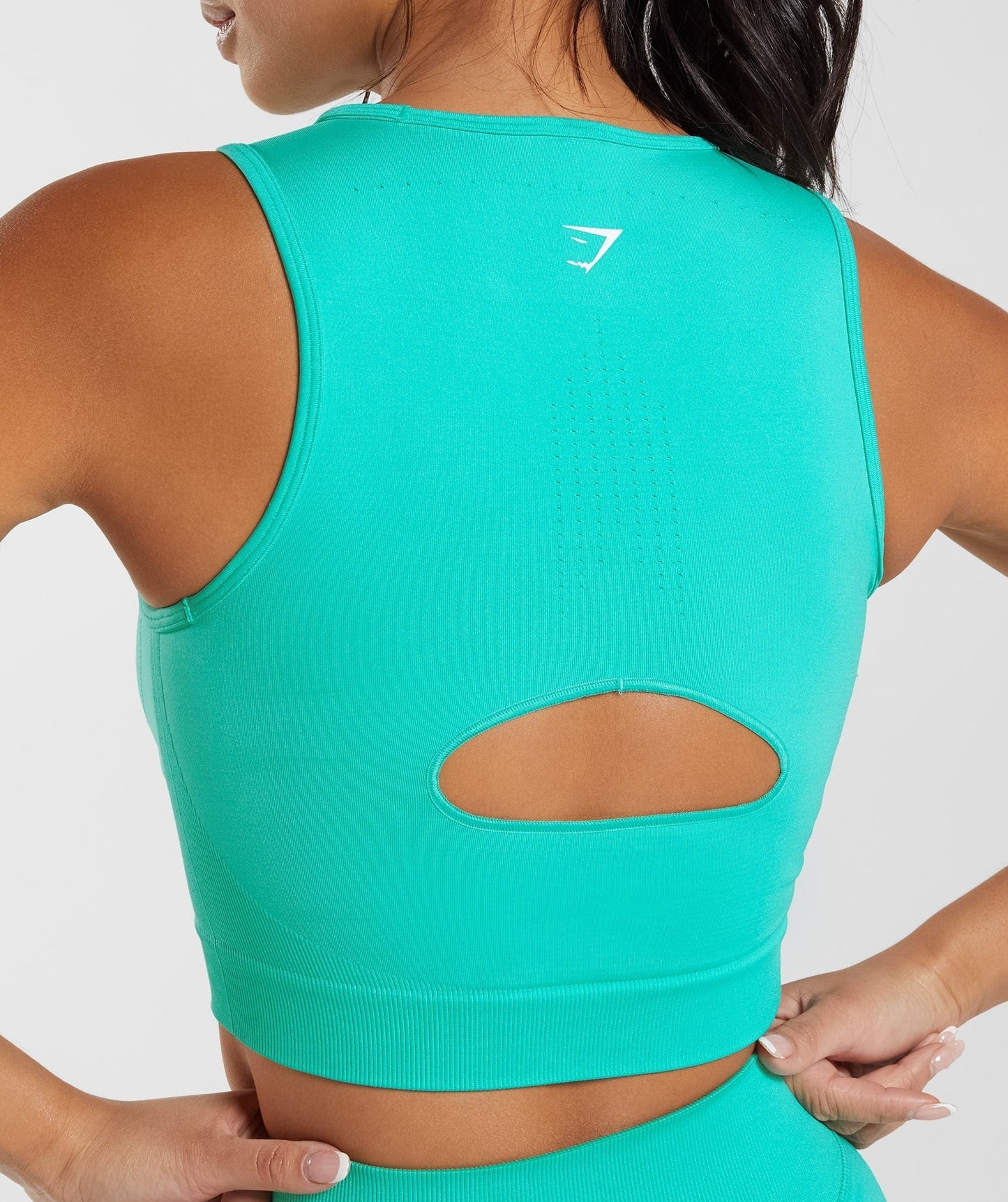 Gymshark Sweat Seamless Midi Tank - Paradise Blue