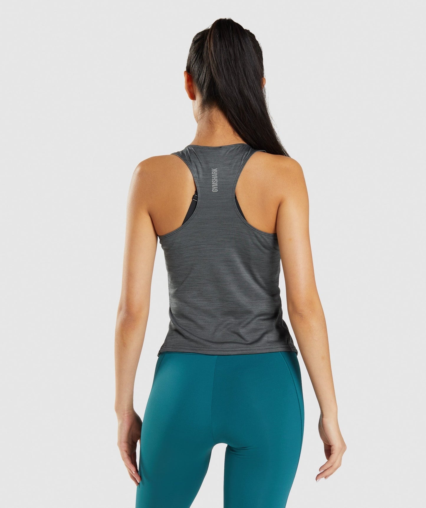 Gymshark Speed Tank - Black/Charcoal Marl