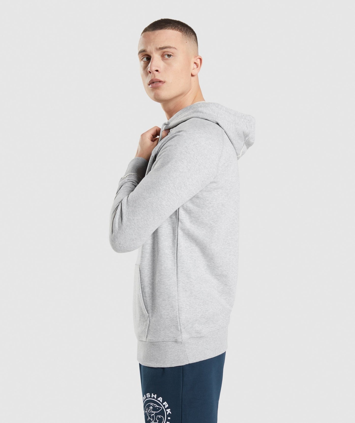 Gymshark Legacy Hoodie - Light Grey Core Marl