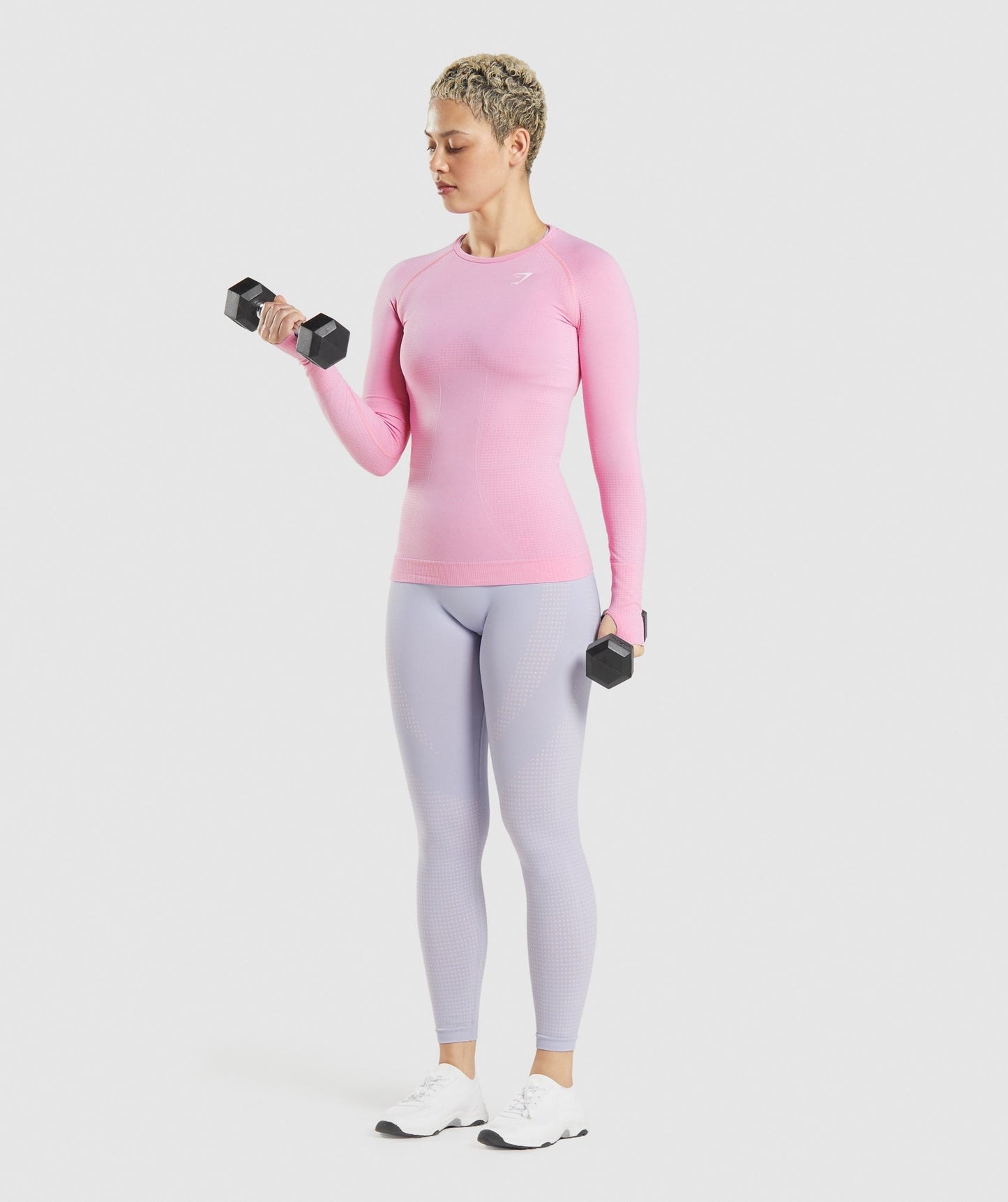 Gymshark Vital Long Sleeve Top - Sorbet Pink Marl
