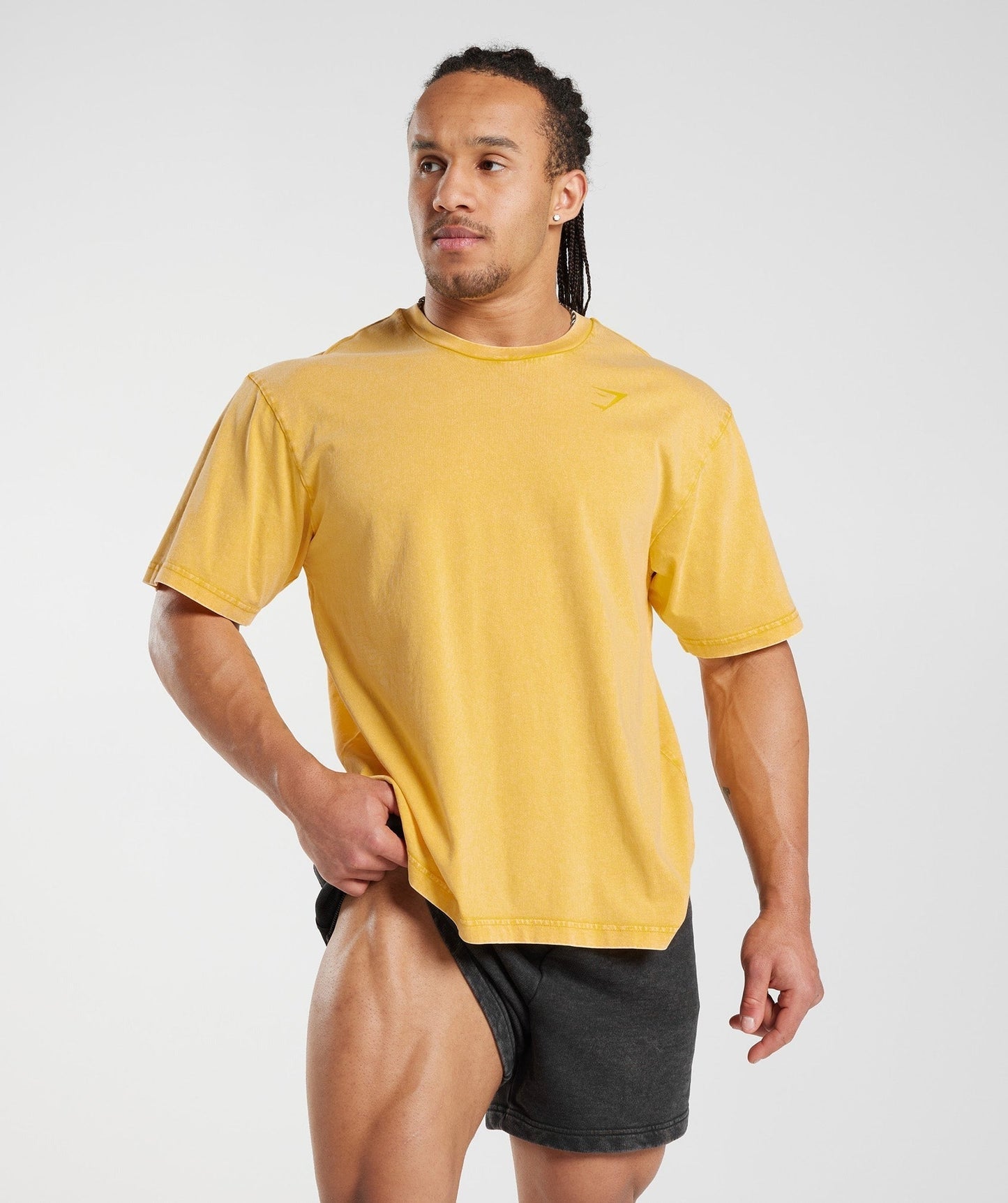 Gymshark Power Washed T-Shirt - Sunny Yellow