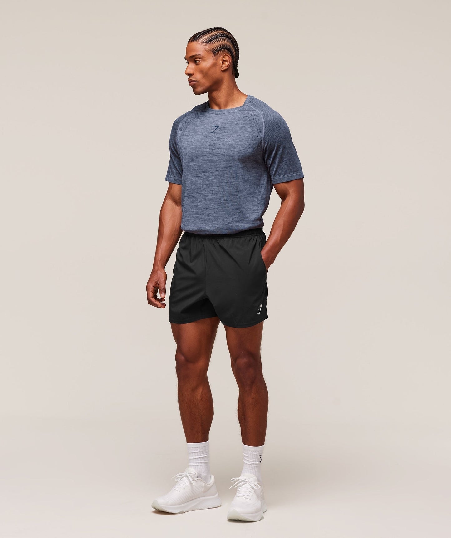 Gymshark Versatile Seamless T-Shirt - Iron Blue/Navy