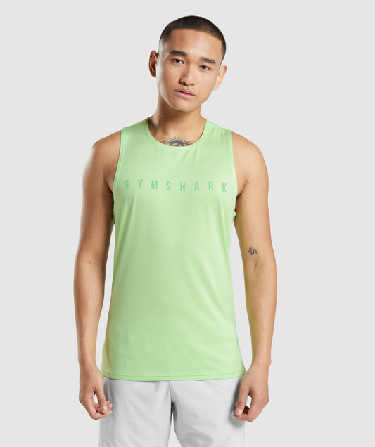 Gymshark Sport Stripe Tank - Bali Green