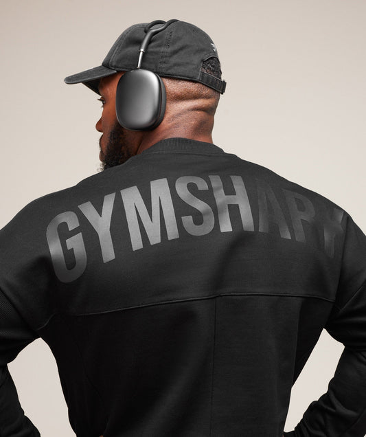 Gymshark Premium Power Crew - Black