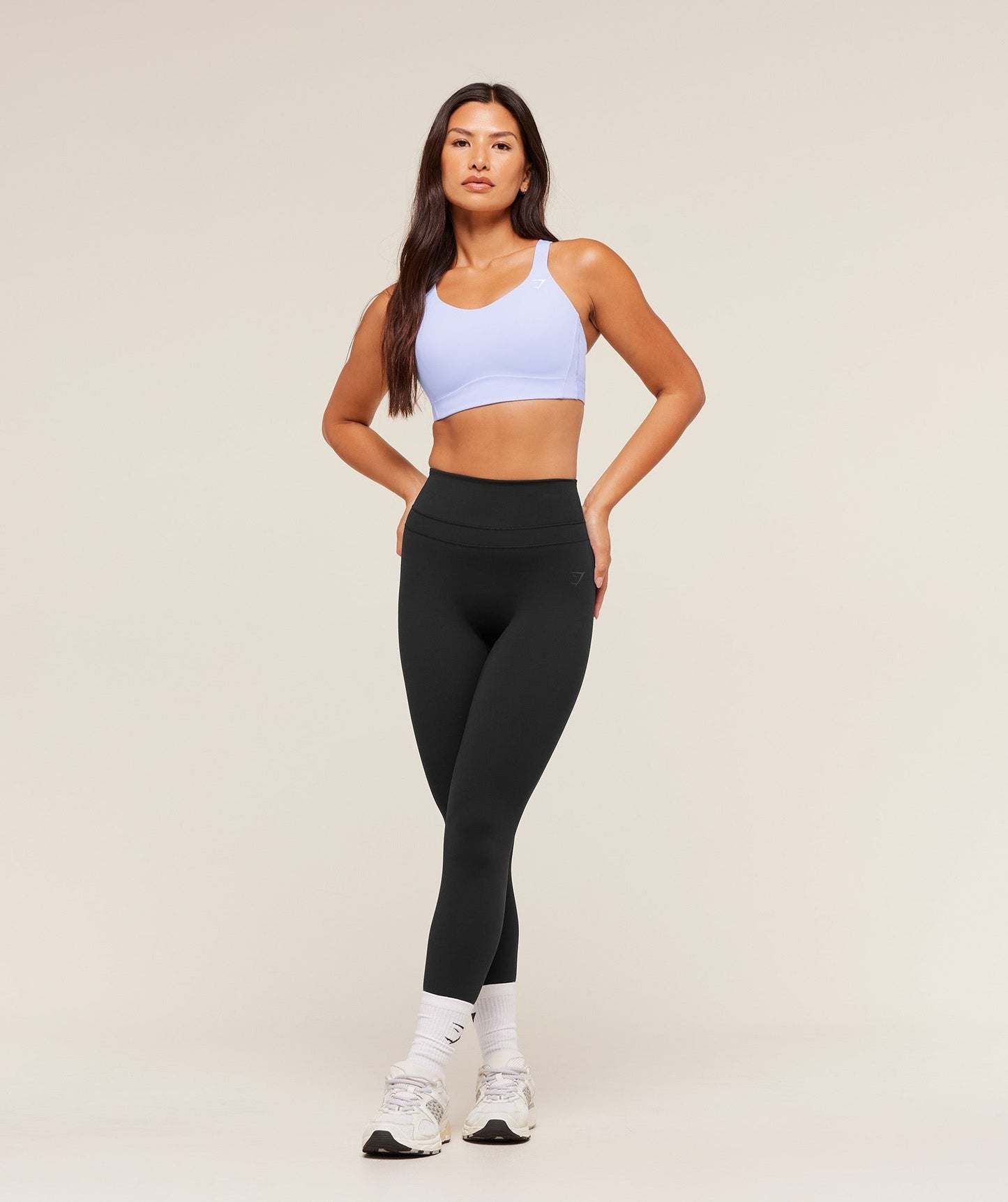 Gymshark Crossover Strap High Support Sports Bra - Peri Blue