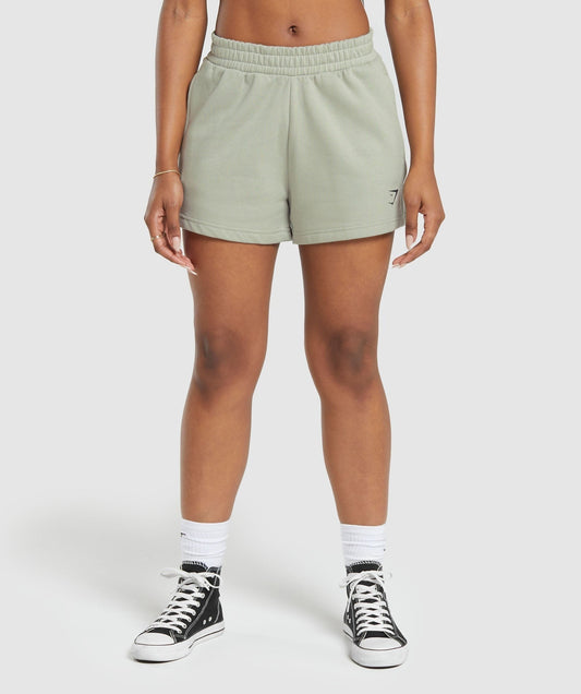 Gymshark Built Graphic Shorts - Stone Grey