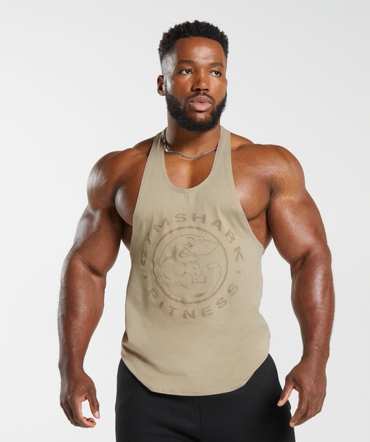 Gymshark Legacy Stringer - Desert Beige