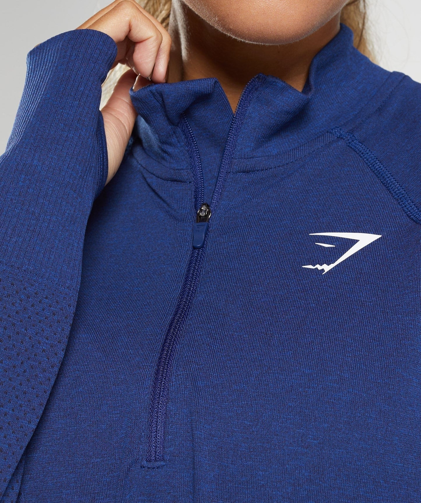 Gymshark Vital 1/2 Zip - Stellar Blue Marl