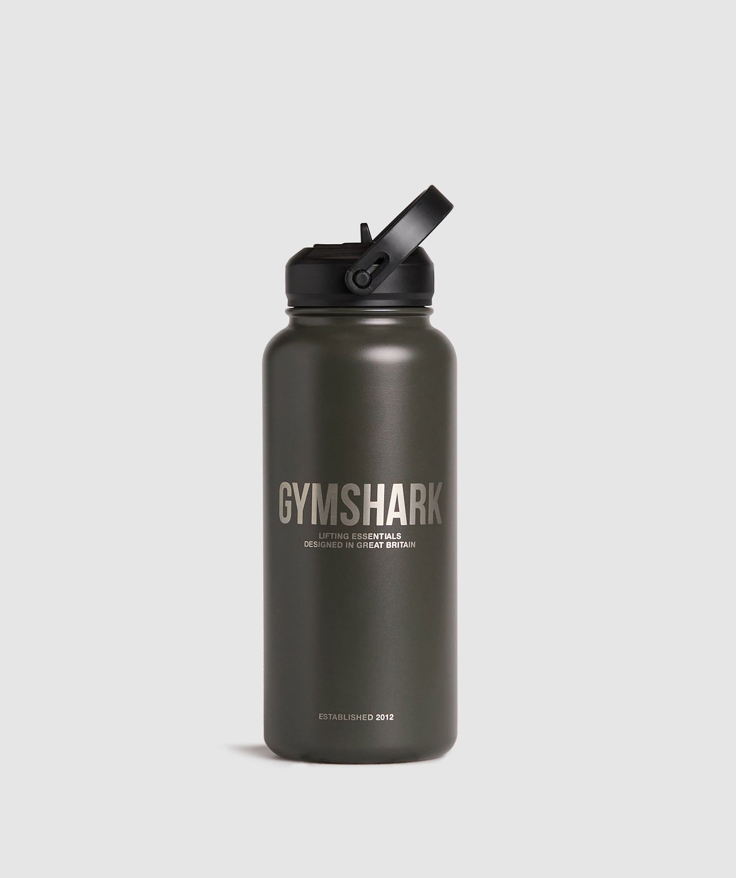 Gymshark Metal Insulated Straw Bottle 1L - Strength Green