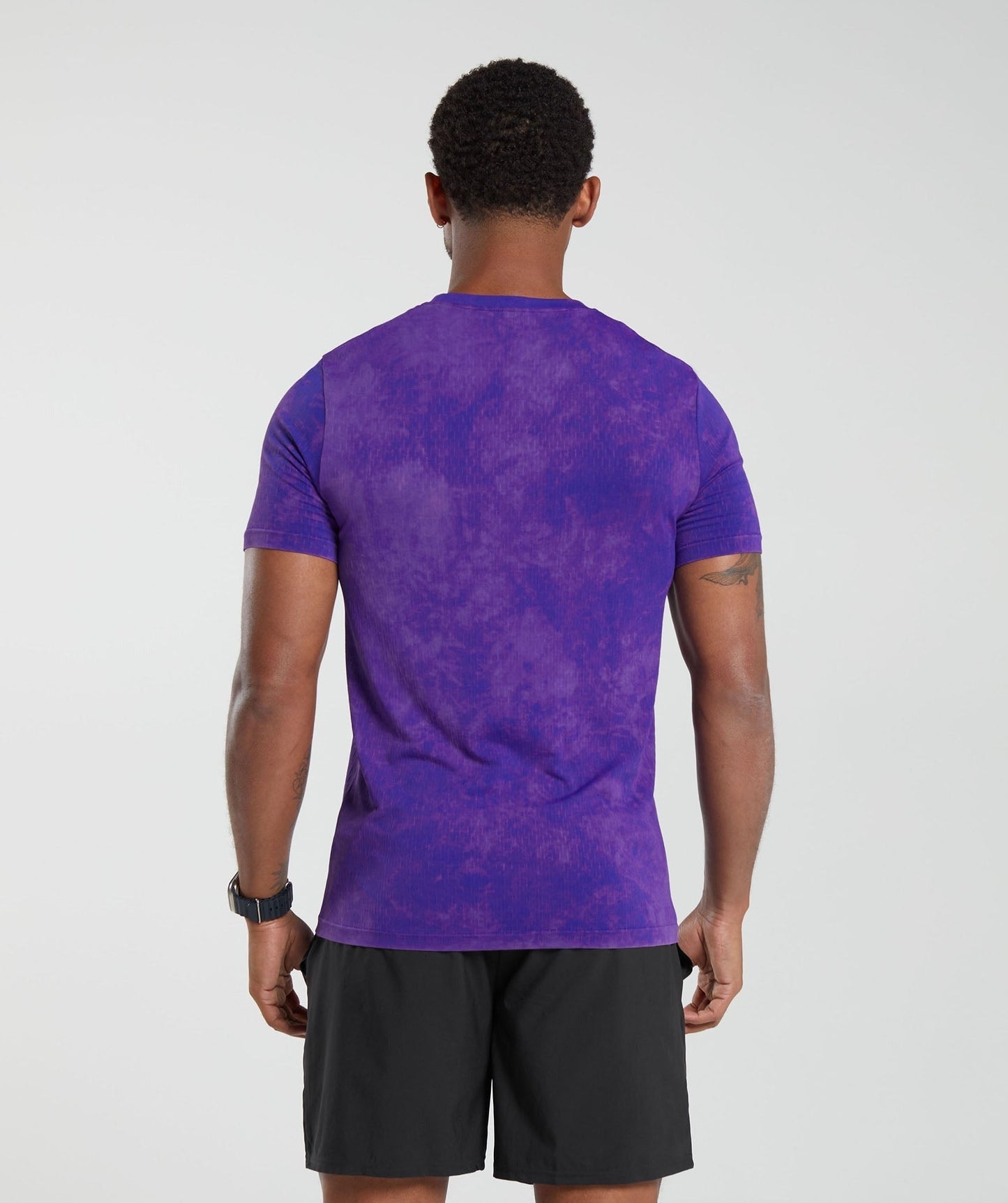 Gymshark Washed Seamless T-Shirt - Purple