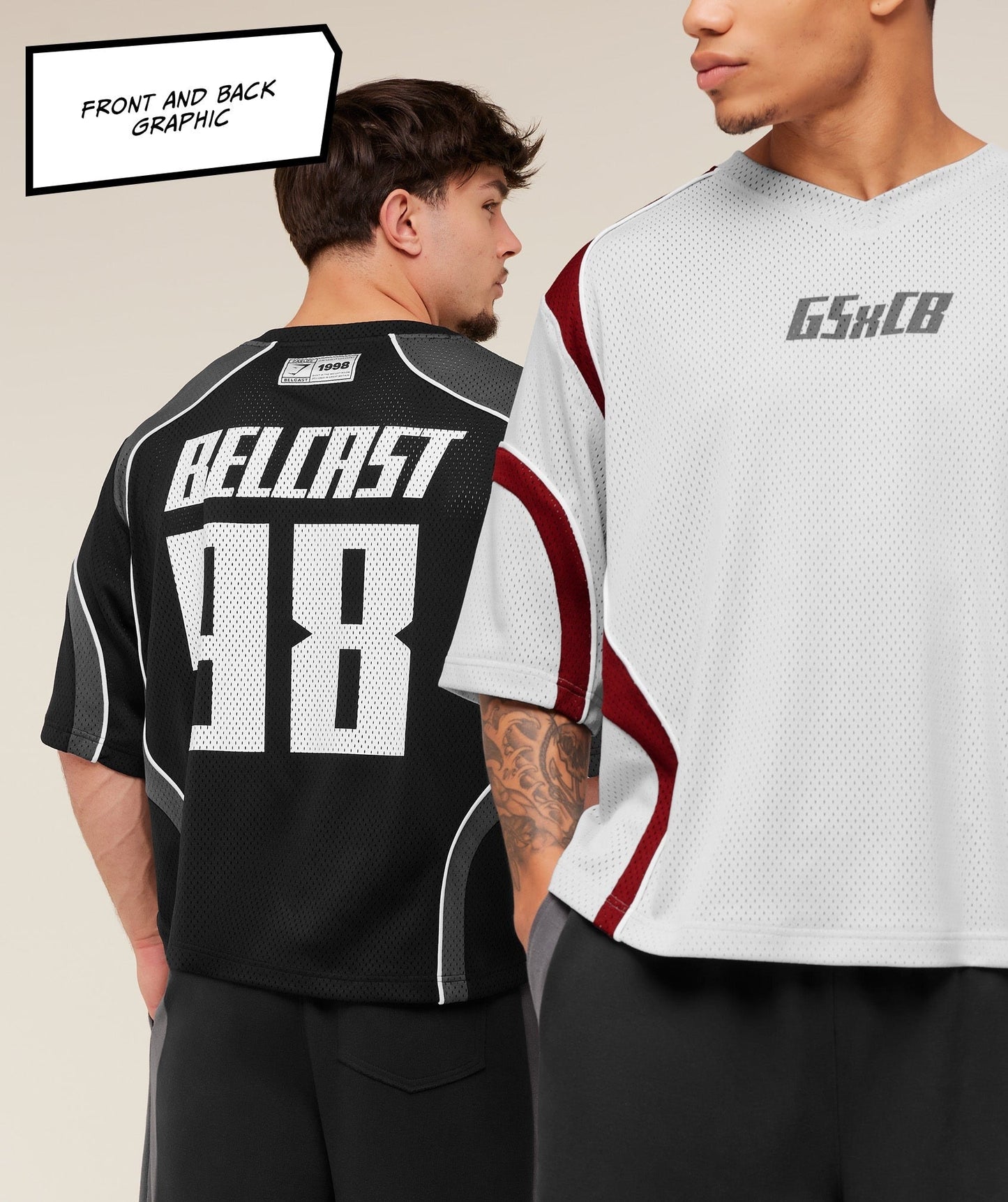 Gymshark x Carlos Belcast Mesh Jersey - GS Black