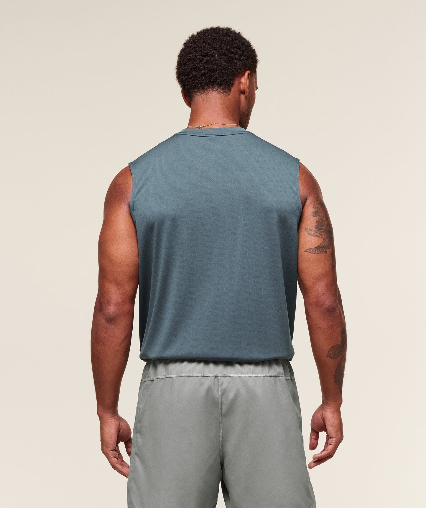 Gymshark Arrival Oversized Tank - Titanium Blue