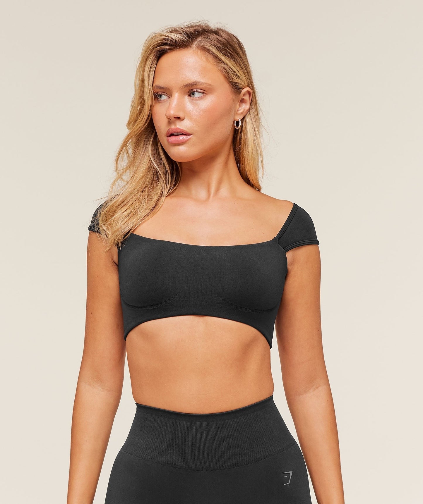 Gymshark Soft Sculpt Cap Sleeve Bralette - Black