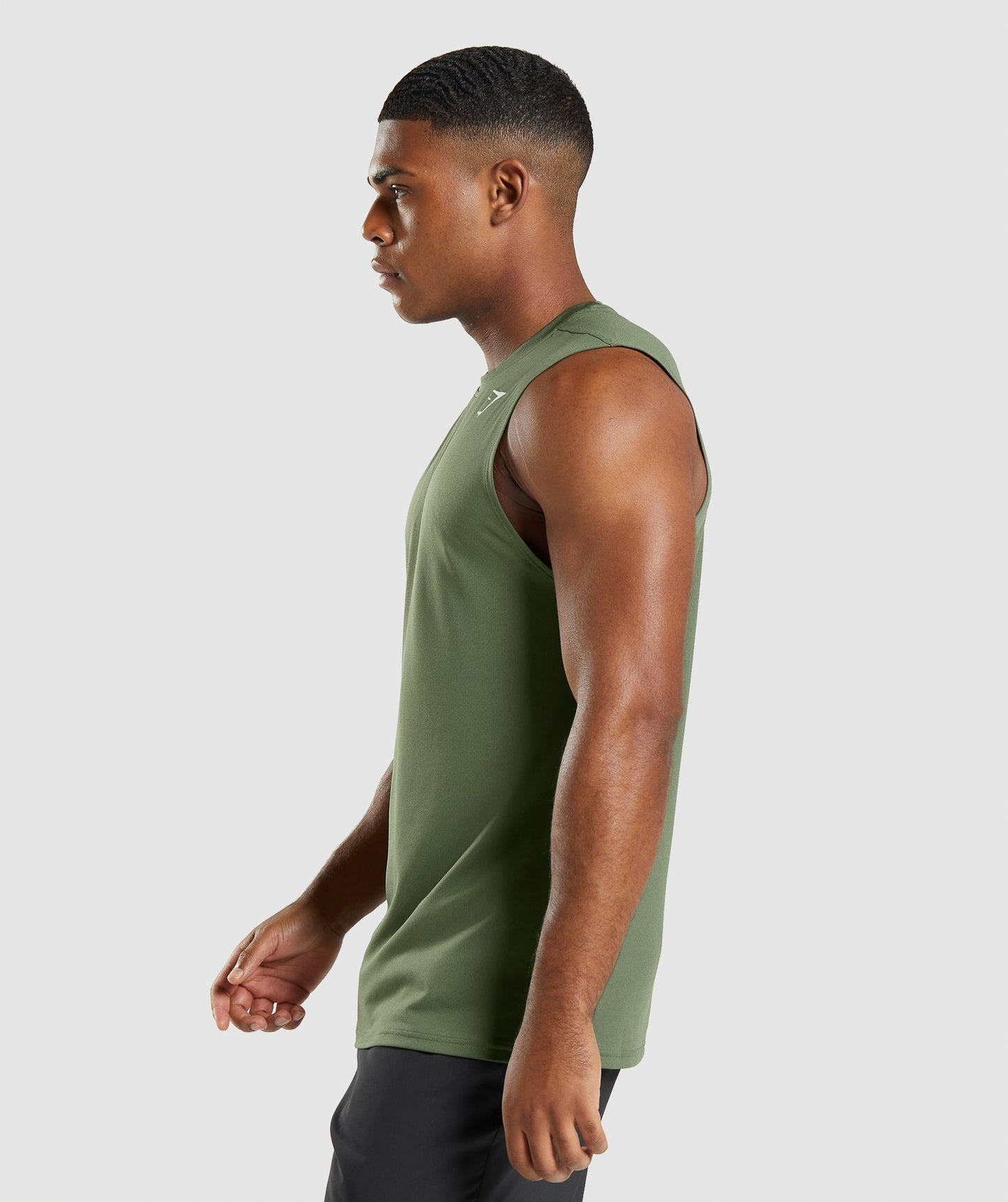 Gymshark Arrival Sleeveless Tee - Core Olive