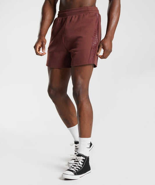 Gymshark Bold React 5" Shorts - Cherry Brown
