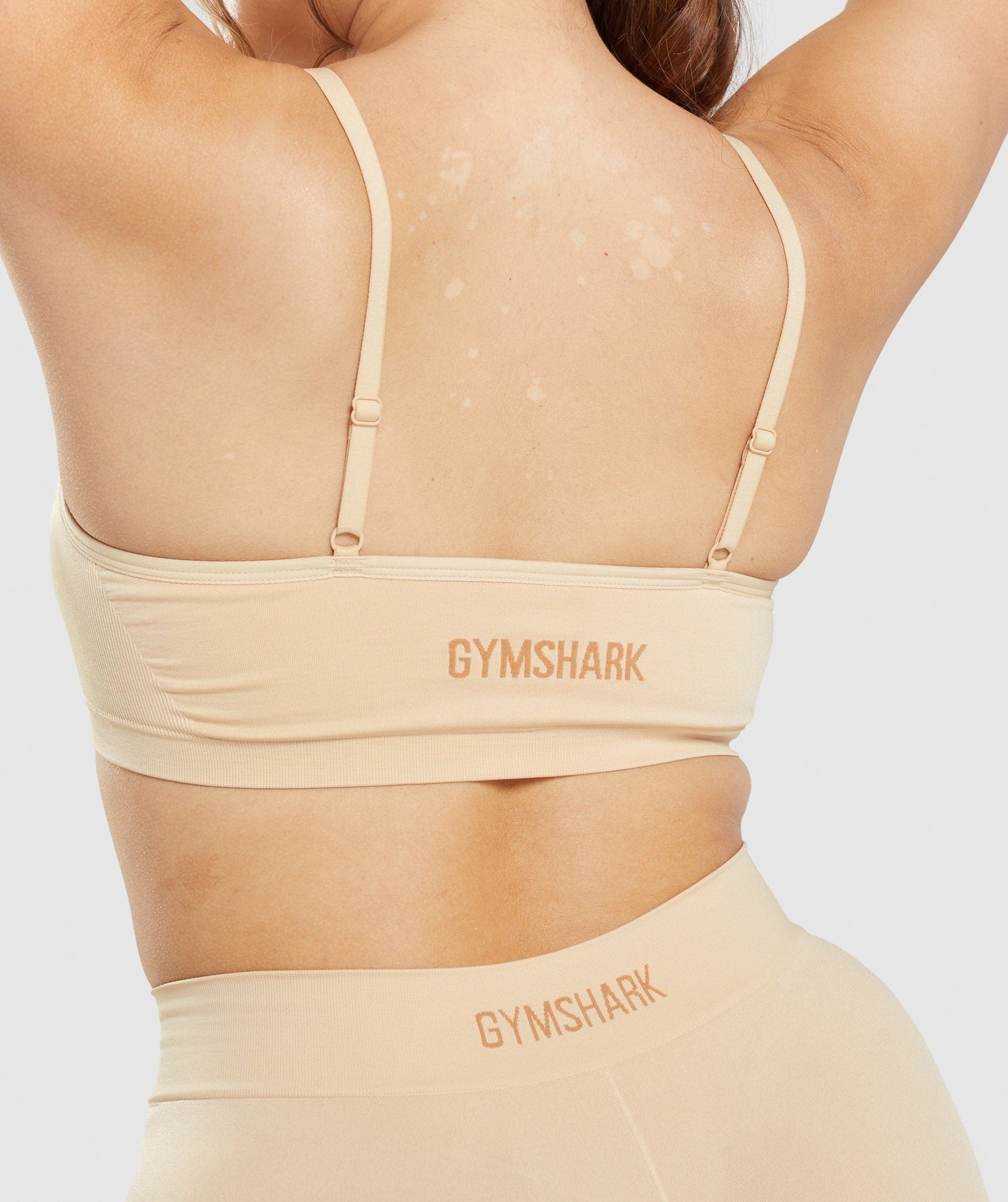 Gymshark Seamless Scoop Neck Bralette - Fawn Light Brown
