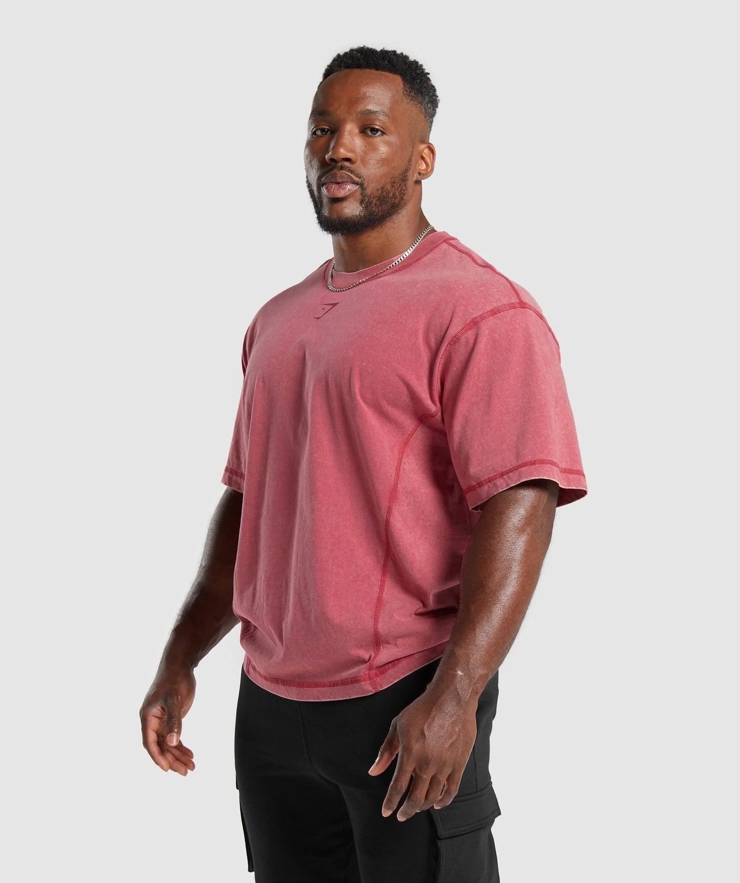 Gymshark Heritage Washed T-Shirt - Vintage Pink