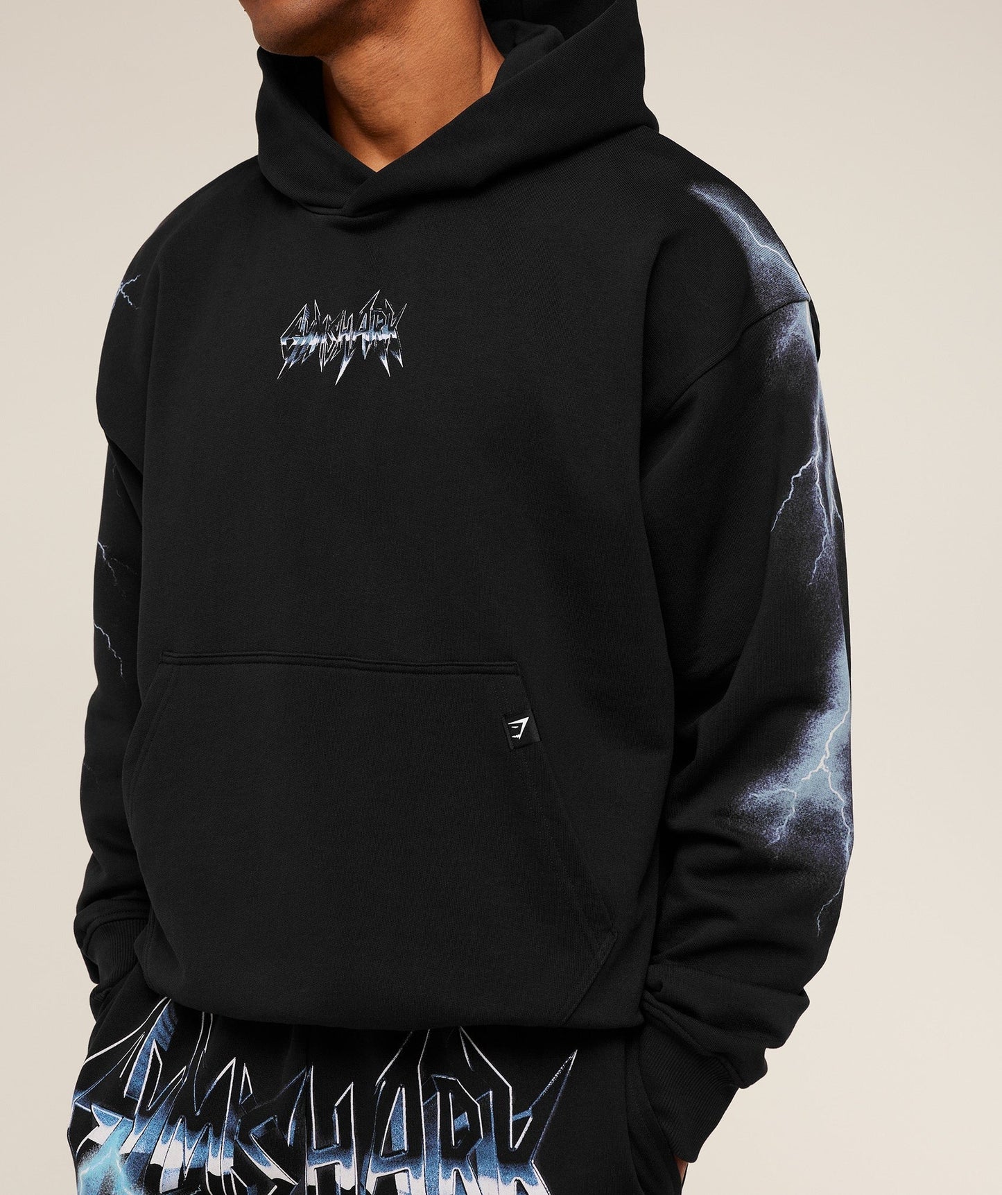 Gymshark Eagle Band Style Graphic Hoodie - GS Black