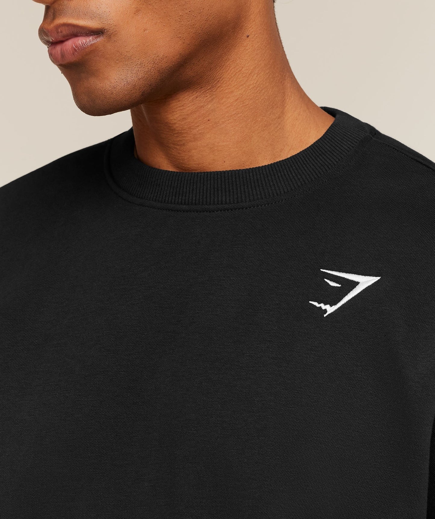 Gymshark Oversized Crest Crew - Black