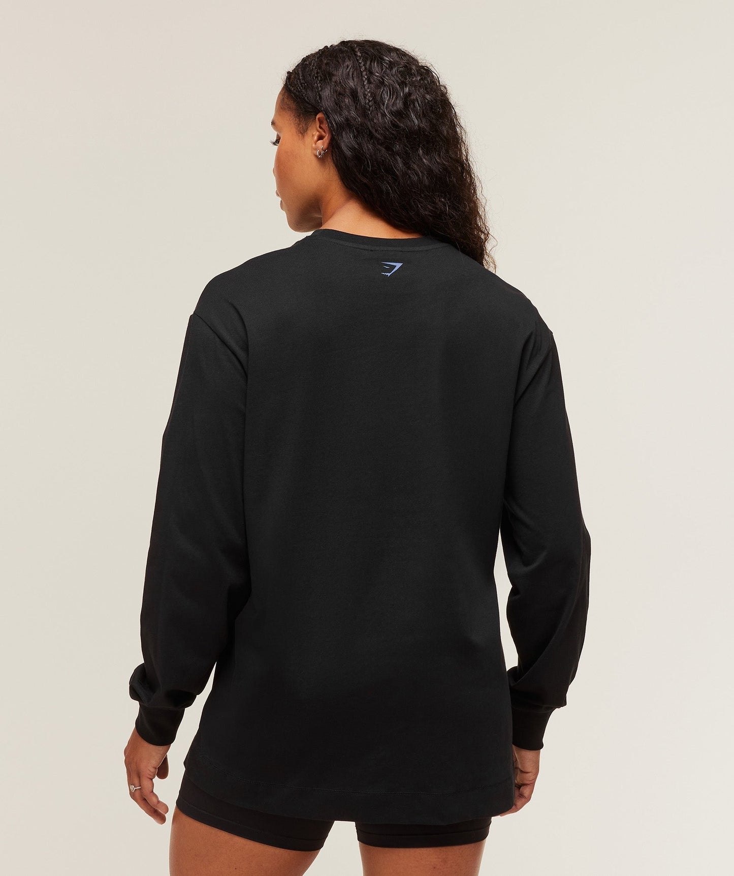 Gymshark Lifting Club Graphic Oversized Long Sleeve T-Shirt - Black