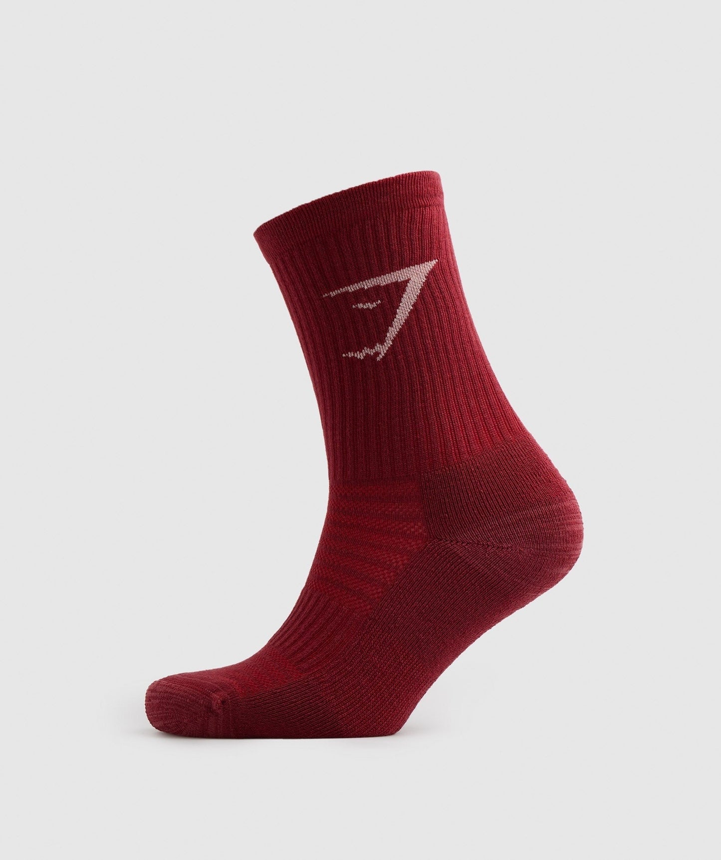 Gymshark Crew Socks 3pk - White/Pink/Red