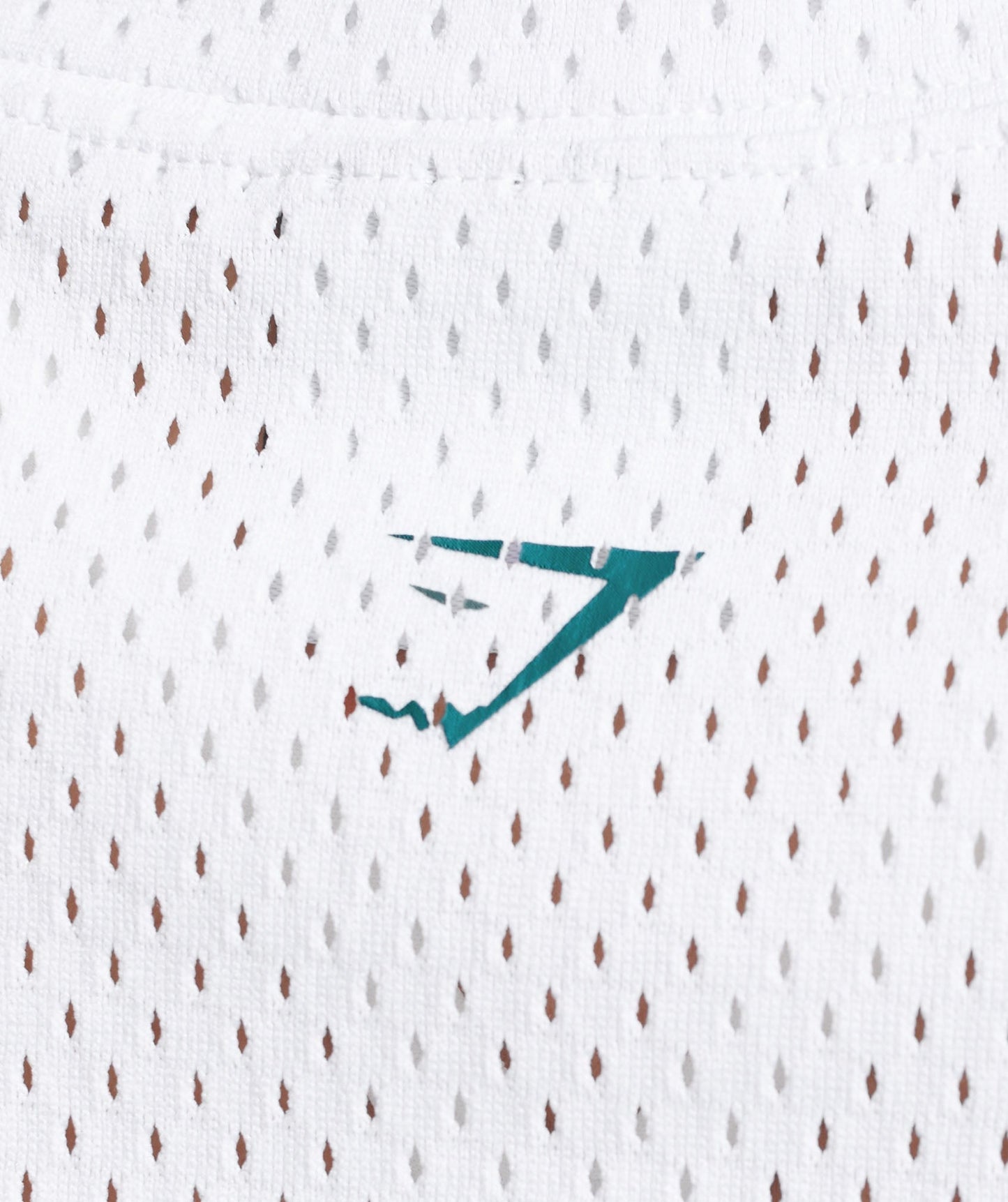 Gymshark Mesh Graphic Crop Top - White