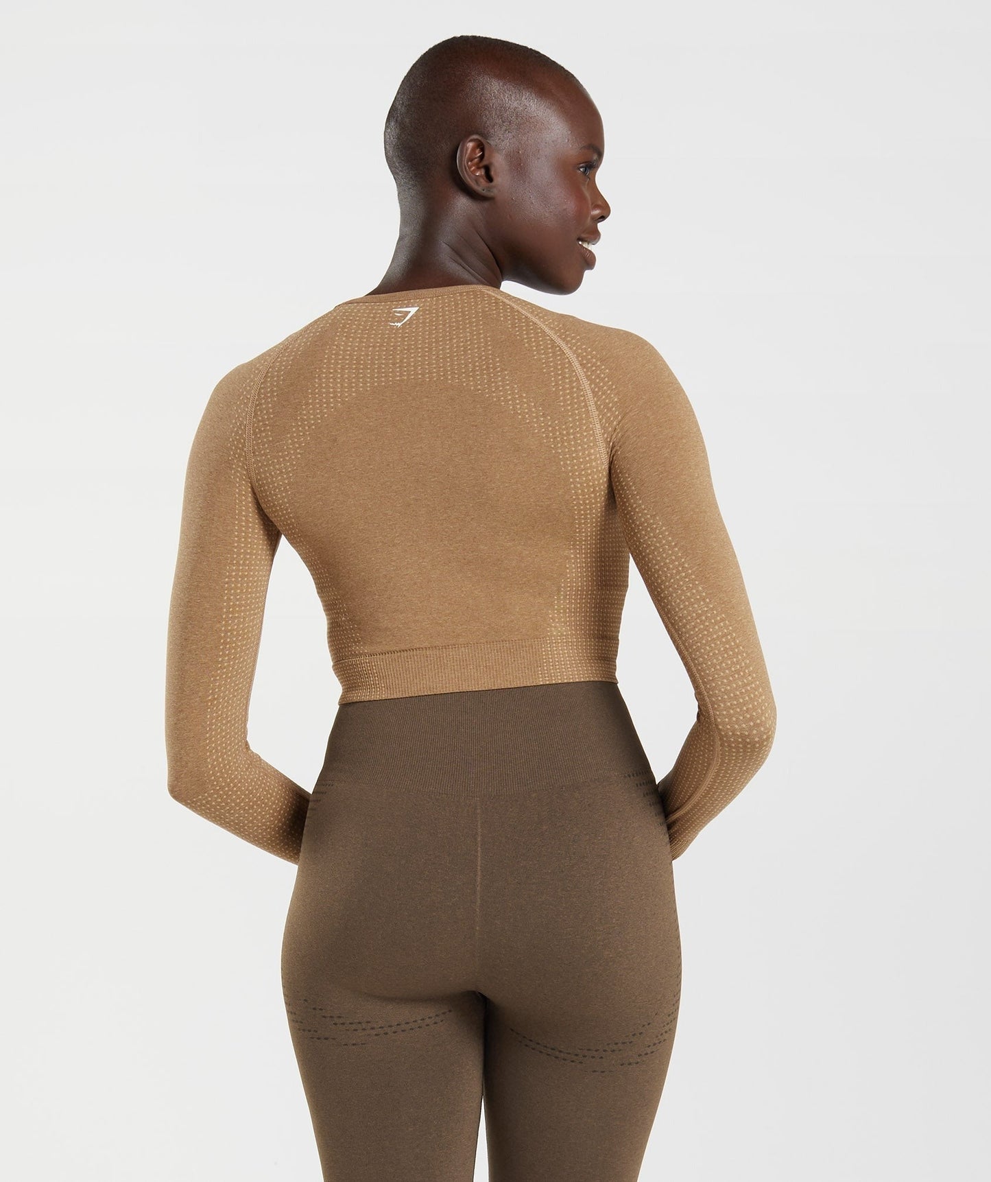 Gymshark Vital Crop Top - Fawn Marl