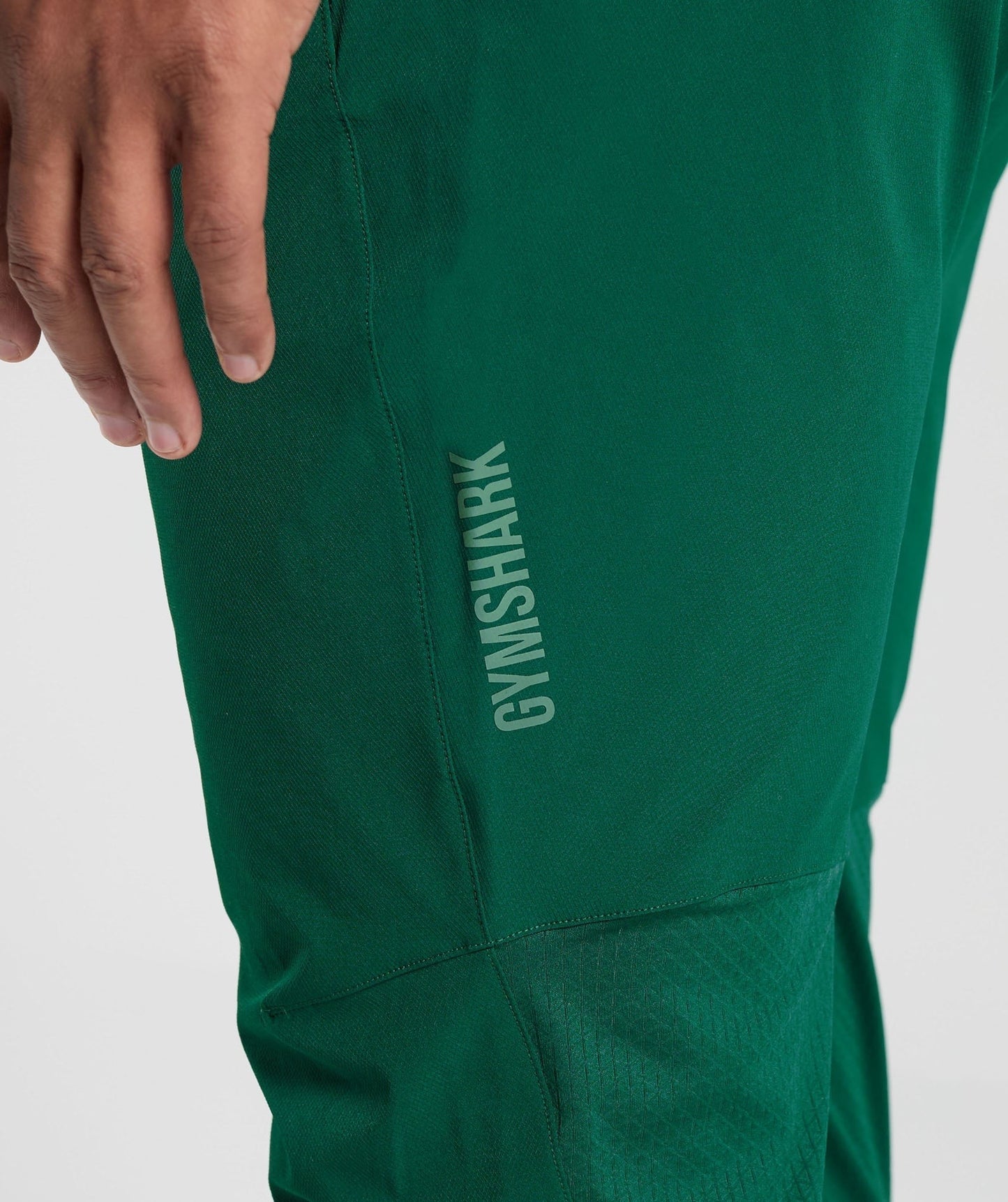 Gymshark Hybrid Woven Joggers - Woodland Green