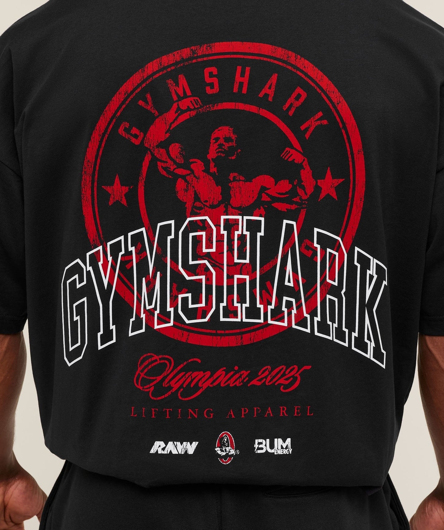 Gymshark Olympia Oversized T-Shirt - GS Black