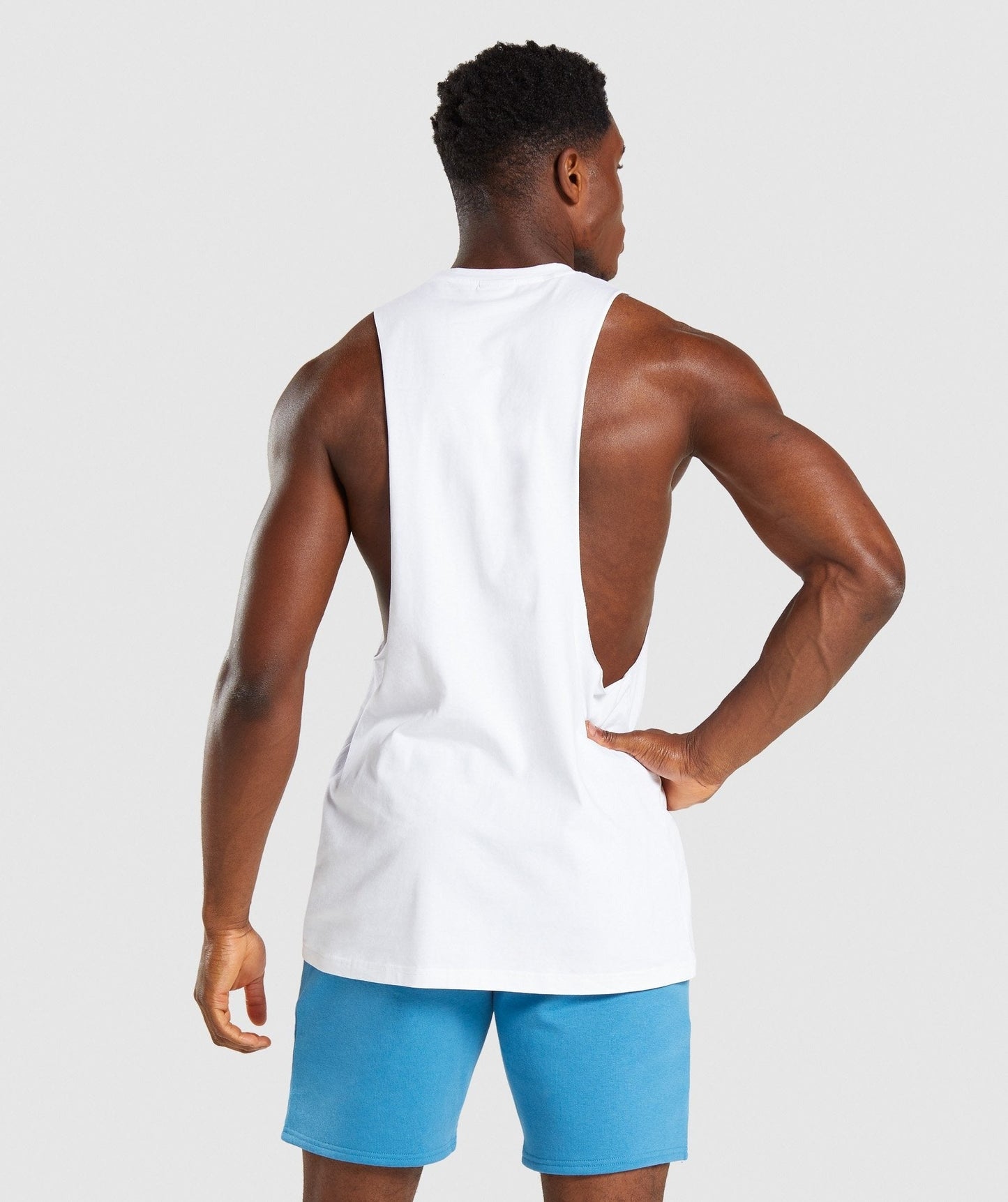 Gymshark Legacy Drop Arm Tank - White