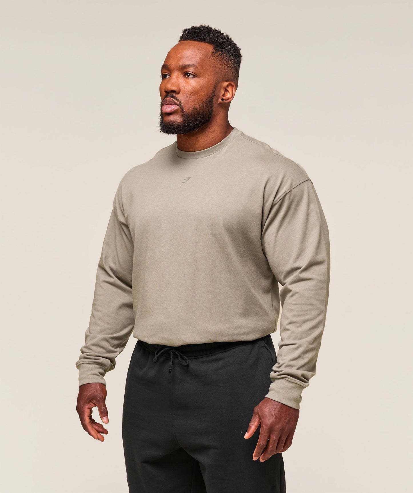 Gymshark We Do Gym Long Sleeve T-Shirt - Linen Brown