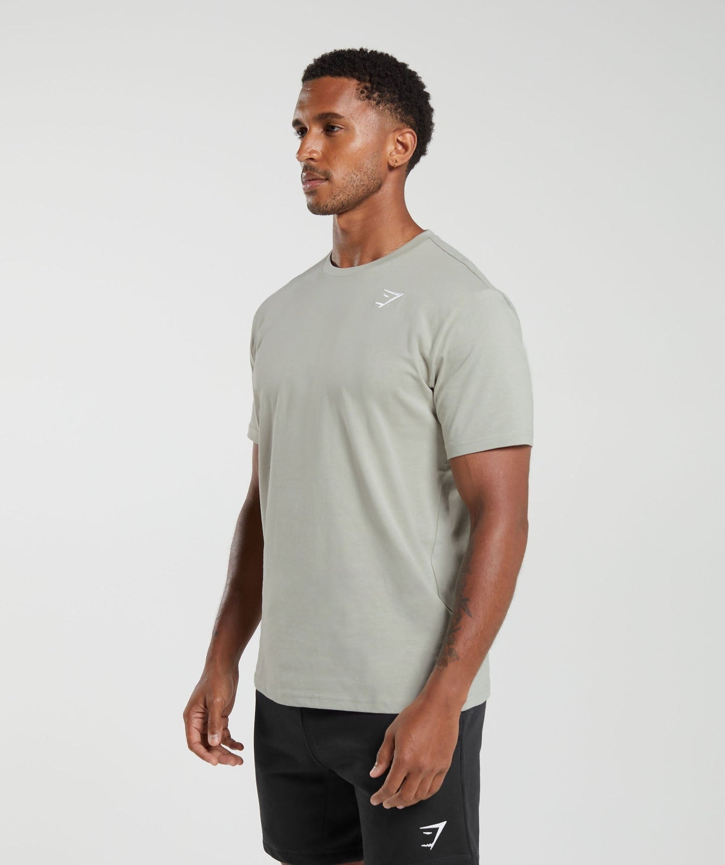 Gymshark Crest T-Shirt - Stone Grey