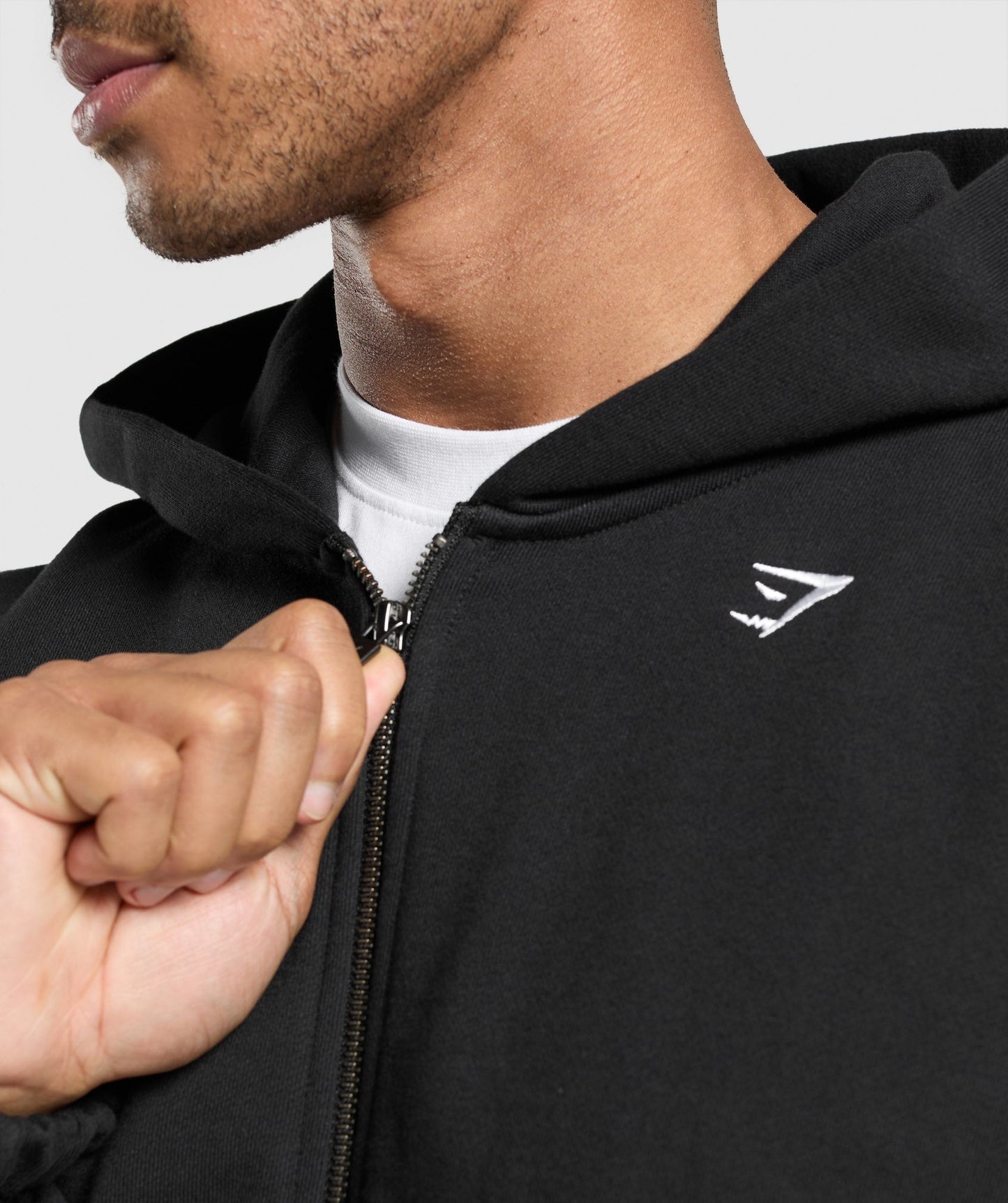 Gymshark Rest Day Essentials Zip Hoodie - Black