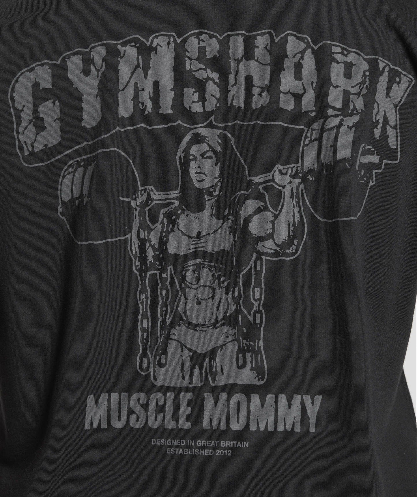 Gymshark Gritty Muscle Mommy Graphic T-Shirt - Black