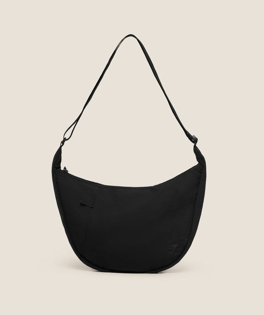 Gymshark Large Pleat Crossbody - Black