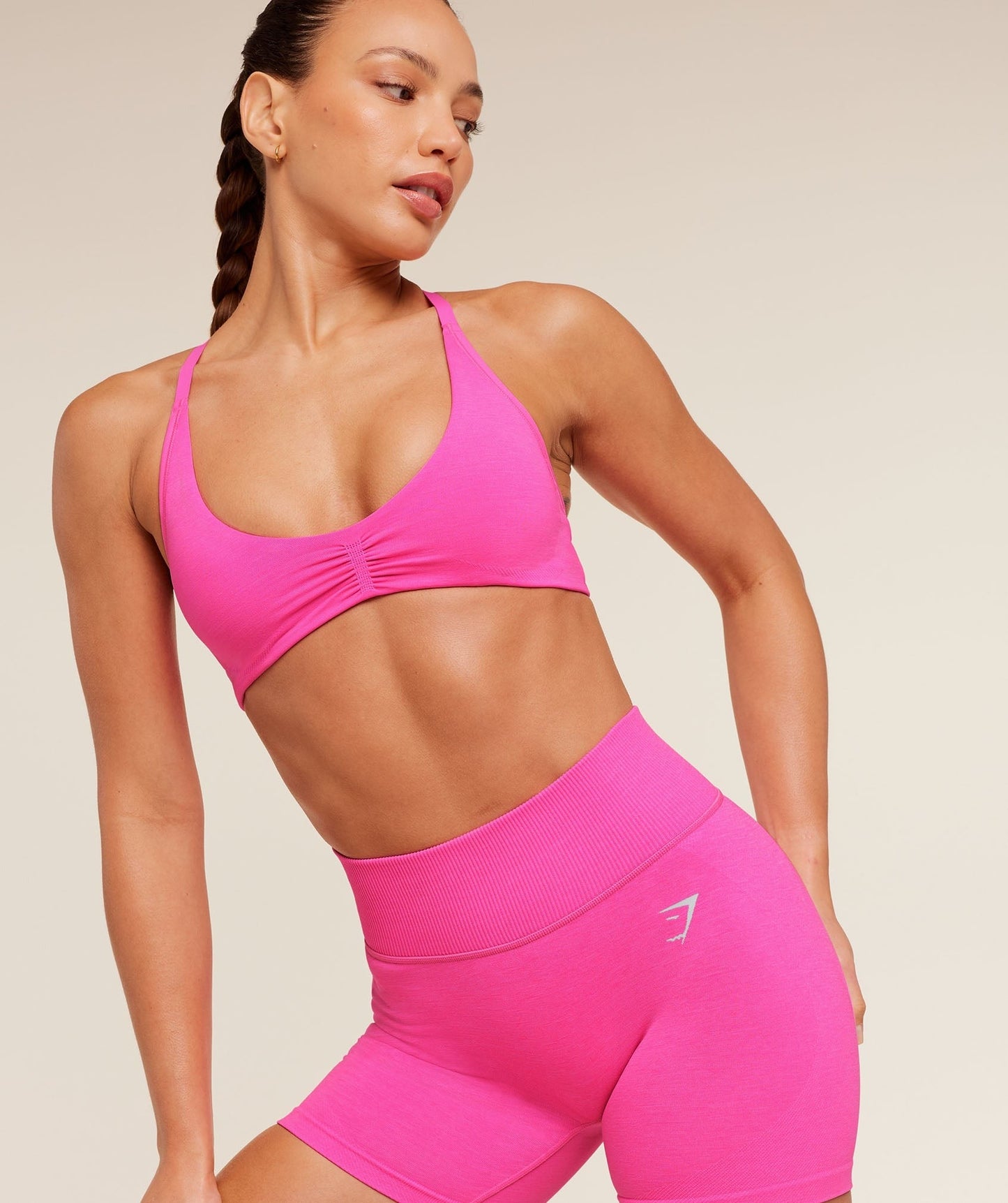 Gymshark Interval Seamless Shorts - Electric Pink