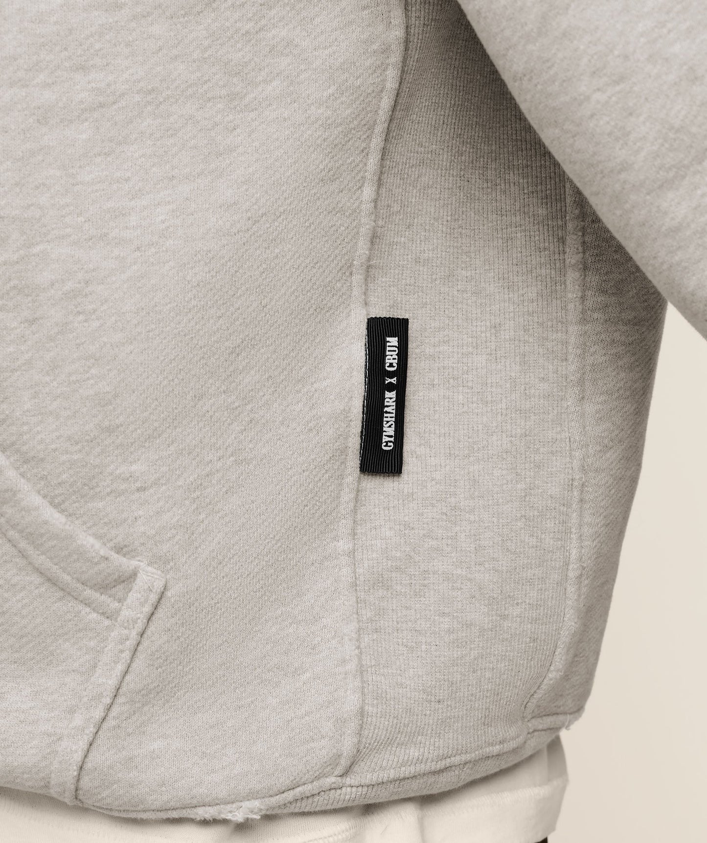 Gymshark x CBUM Washed Hoodie - Bros Stone Grey Marl