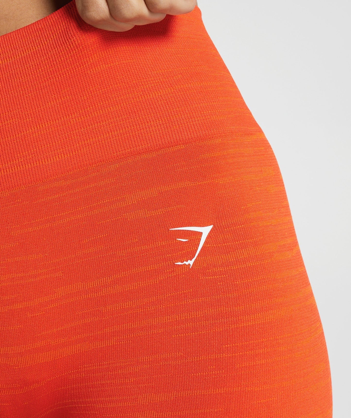 Gymshark Adapt Marl Seamless Leggings - Pepper Red/Zesty Orange