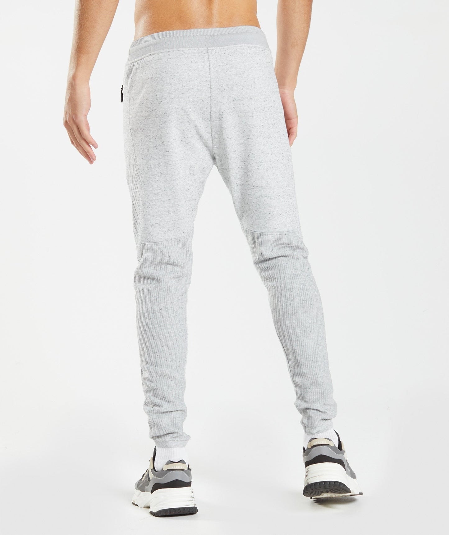 Gymshark Retake Knit Joggers - Light Grey Marl