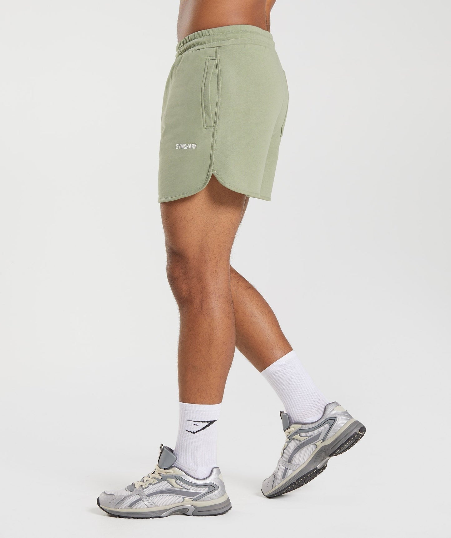 Gymshark Rest Day Sweats 4'' Lounge Shorts - Sage Green