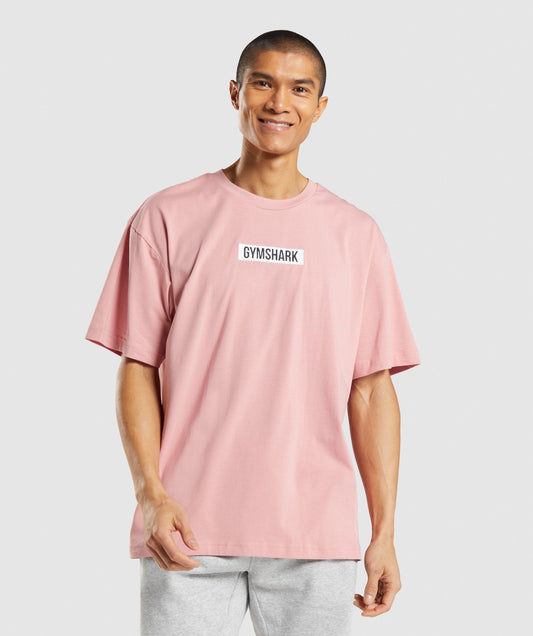 Gymshark Central Oversized T-Shirt - Pink