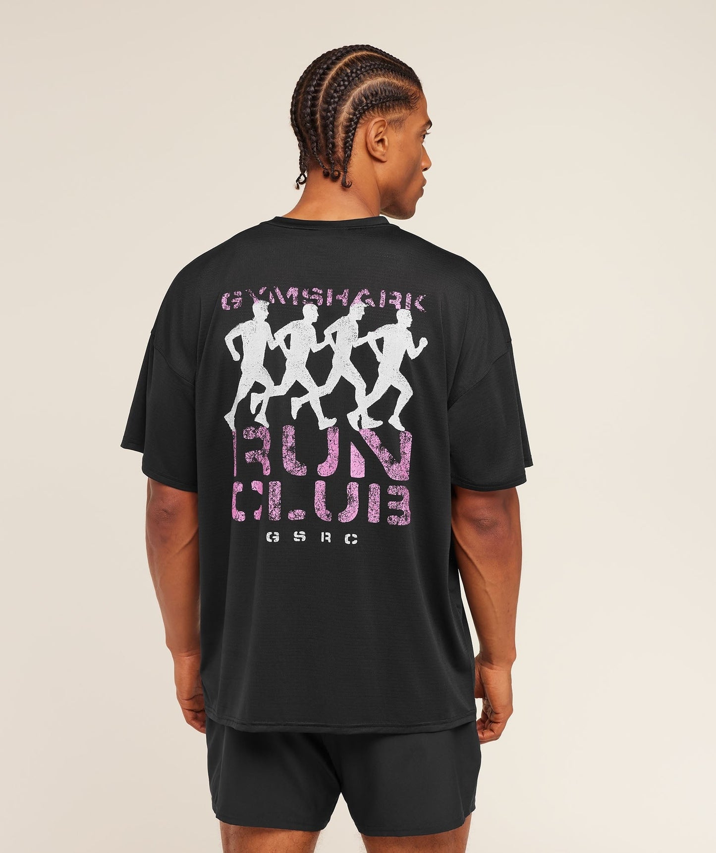 Gymshark GSRC Stencil Graphic T-Shirt - Black