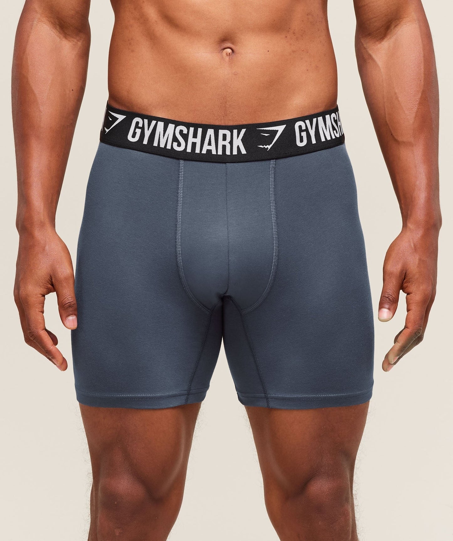 Gymshark Long Boxer Brief 3PK - Denim Grey/Titanium Blue/Black