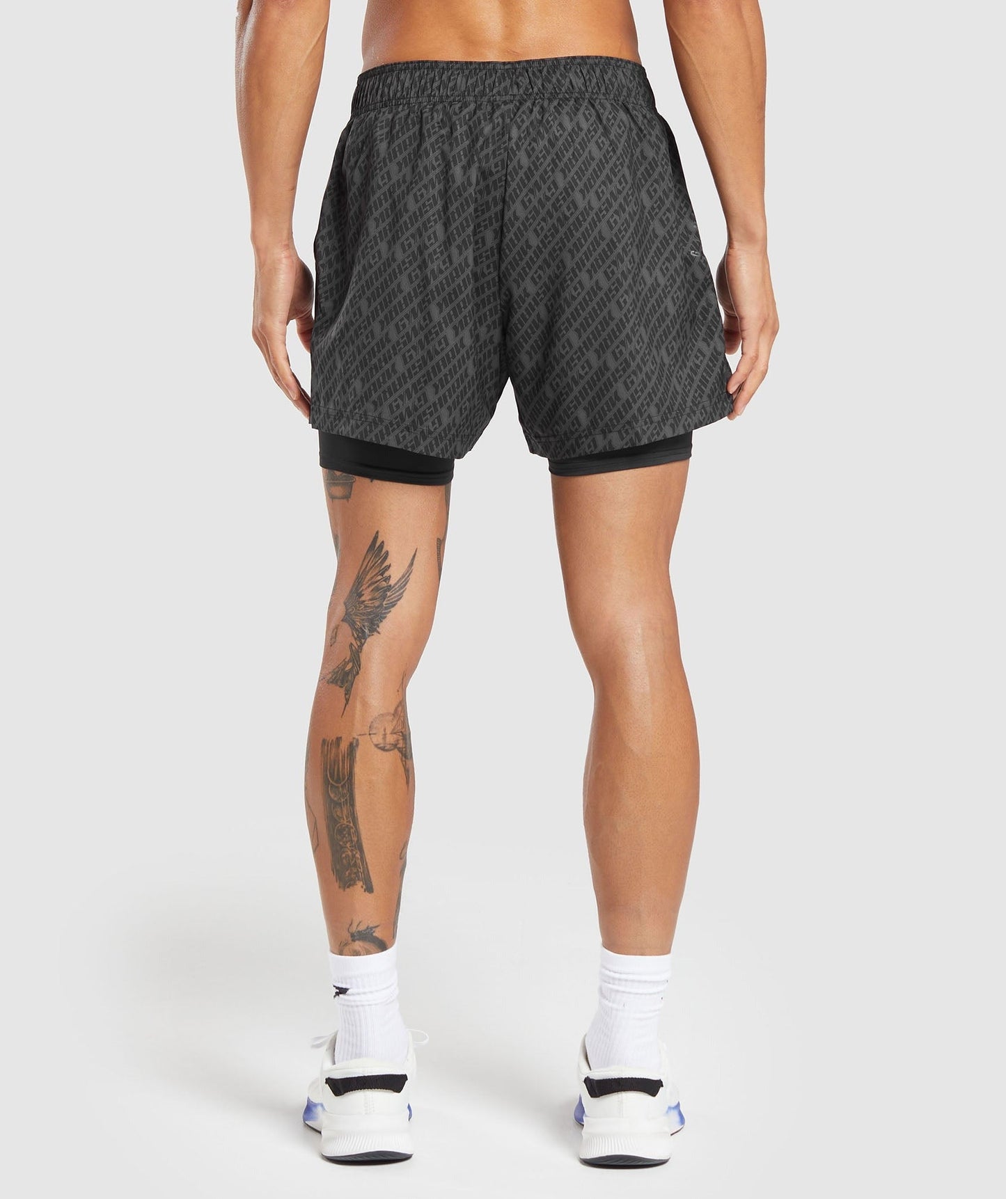 Gymshark Sport 5" 2 in 1 Shorts - Asphalt Grey/Black