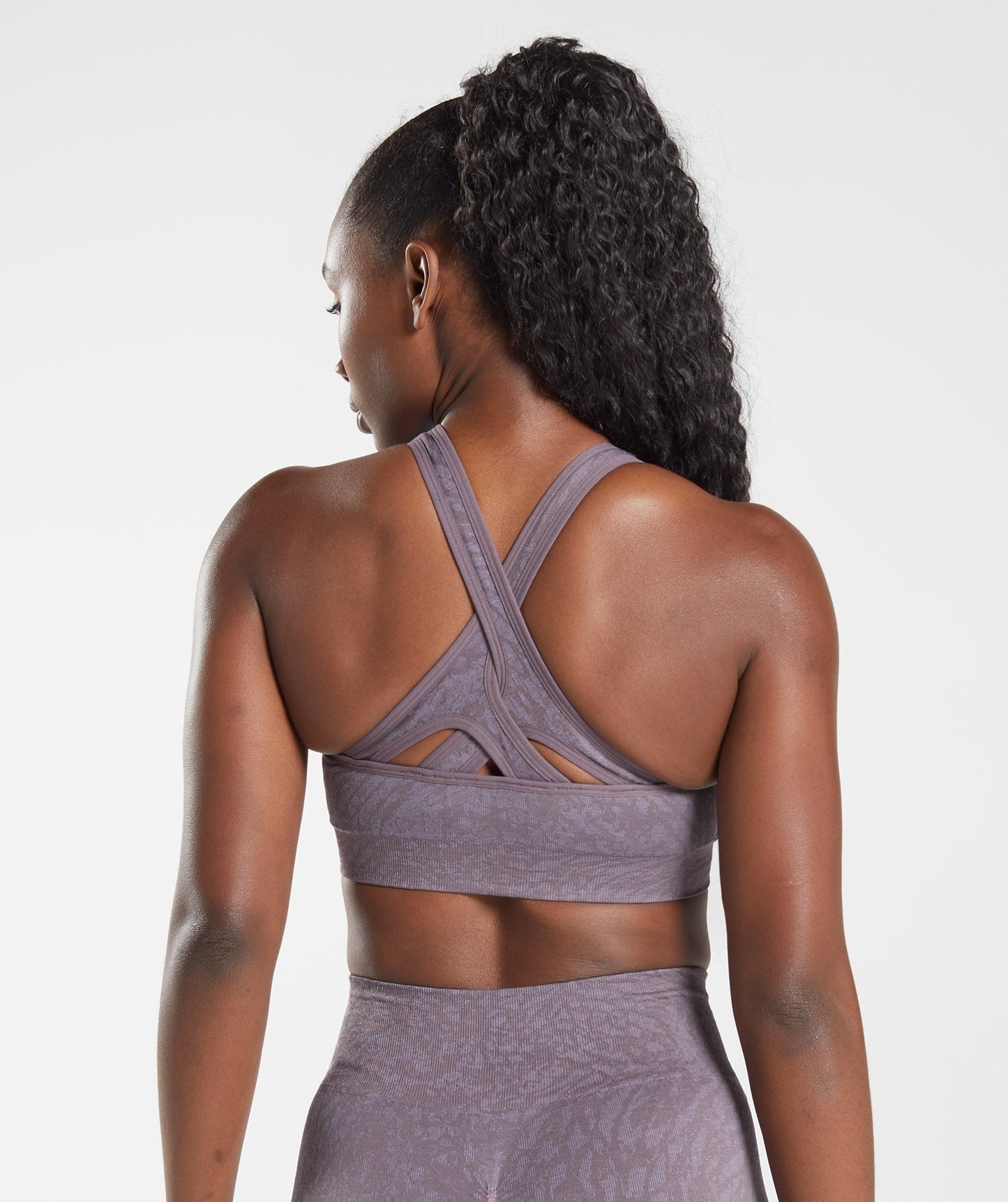Gymshark Adapt Animal Seamless Sports Bra - Wild | Musk Lilac