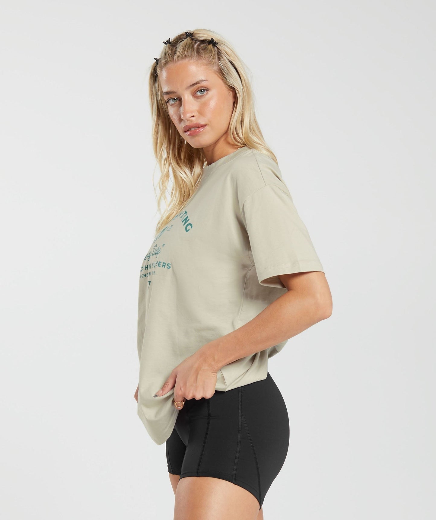 Gymshark Heavy Duty Oversized T-Shirt - Pebble Grey