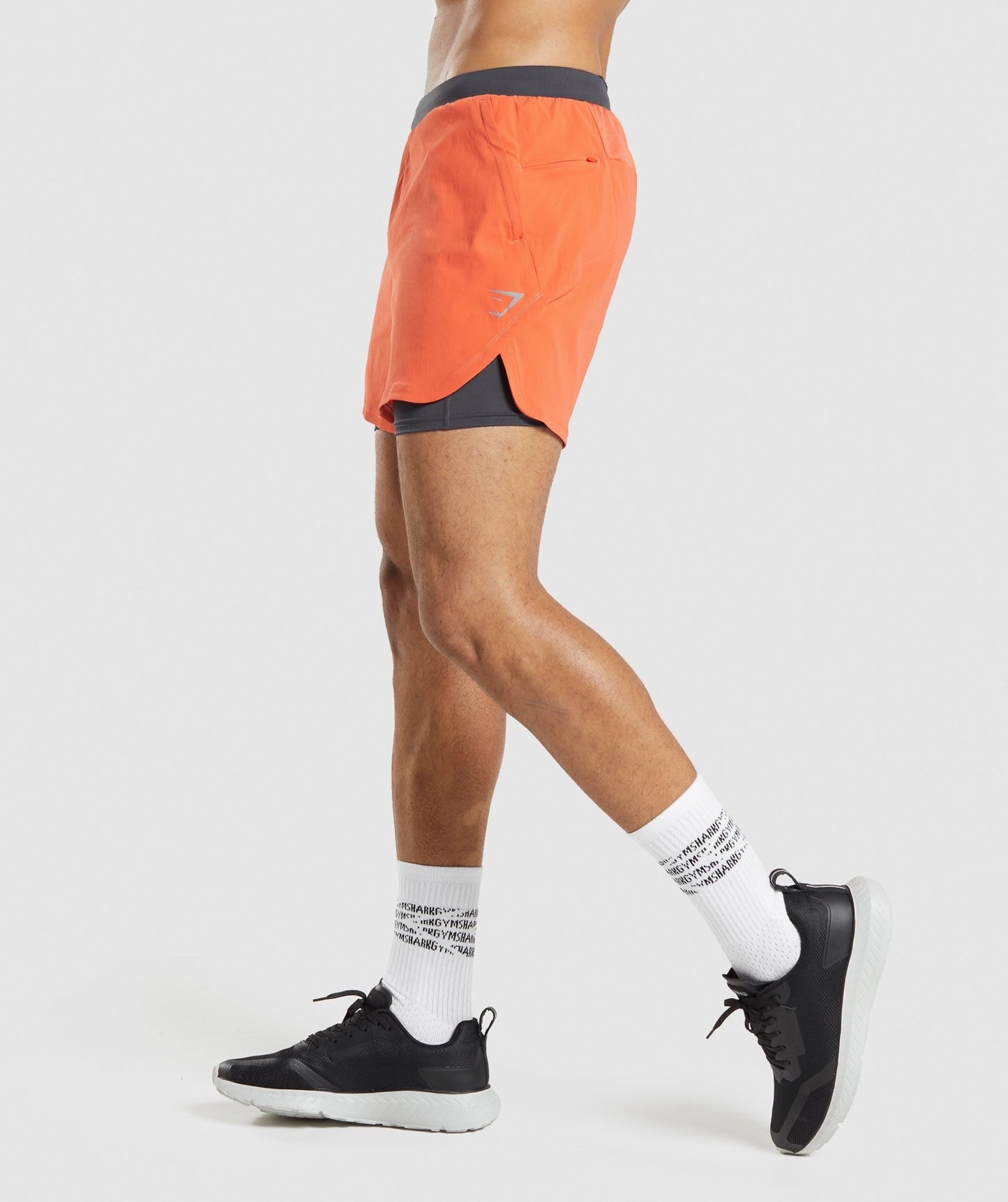 Gymshark Speed Evolve 5" 2 In 1 Shorts - Papaya Orange