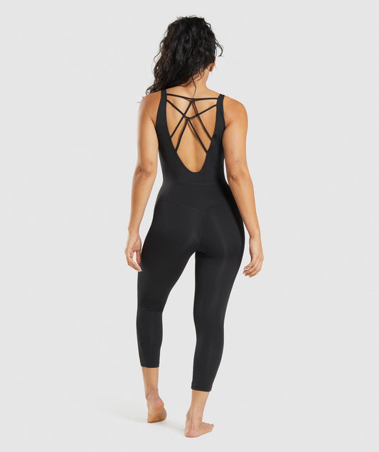 Gymshark Studio 7/8 All In One - Black